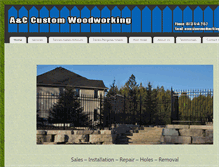 Tablet Screenshot of accustomwoodworking.com